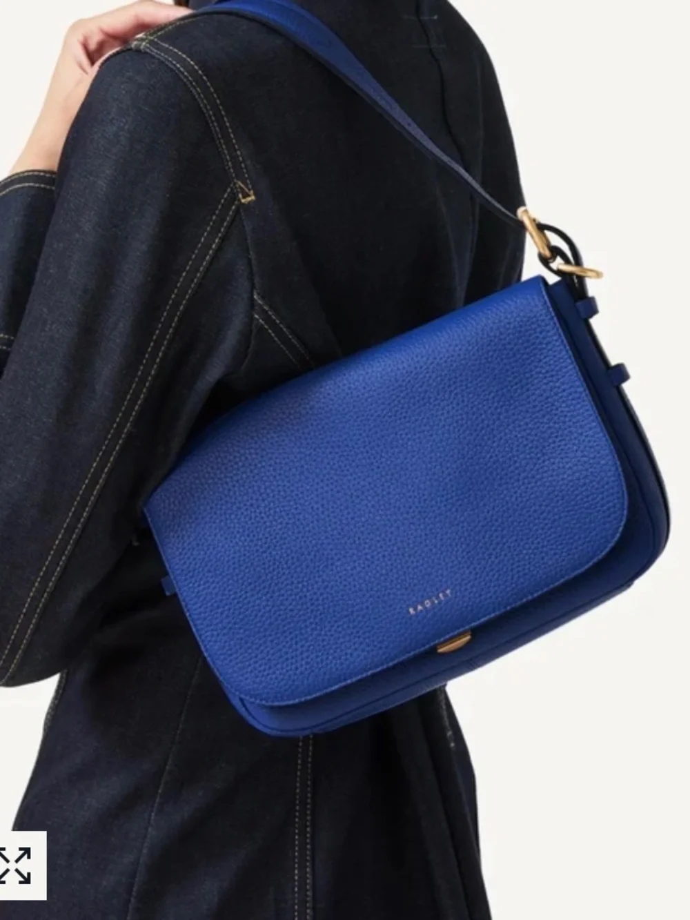 Radley Grafton Street Small Flapover Cross Body Bag in Yves Blue